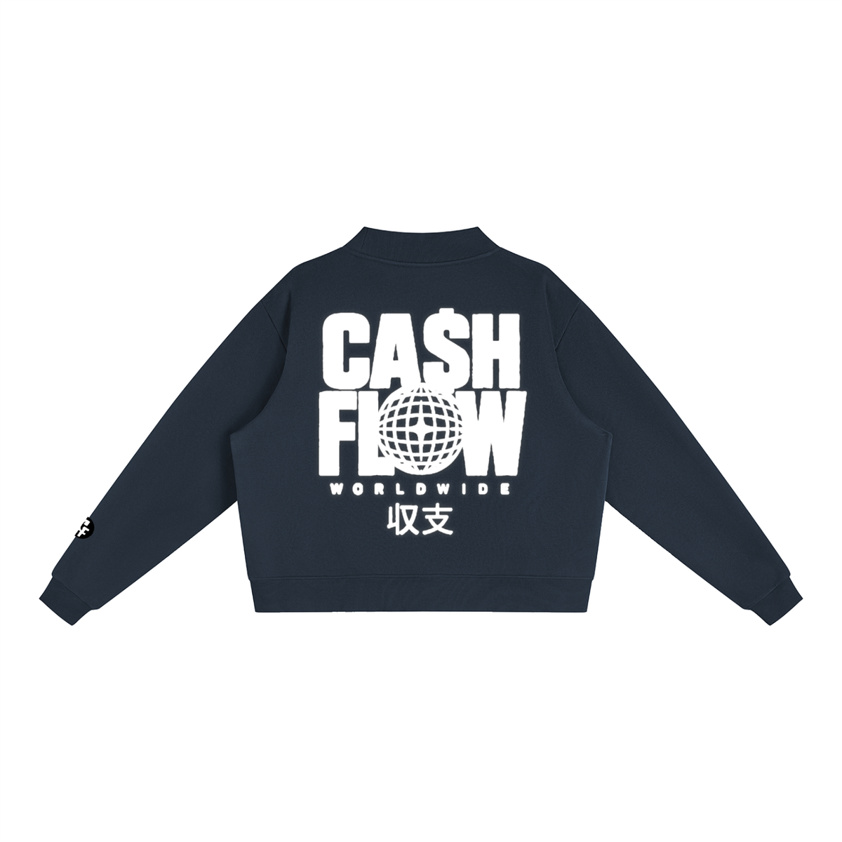 "CashFlow Worldwide" Essential Fleece Neck Crew Sweatshirt