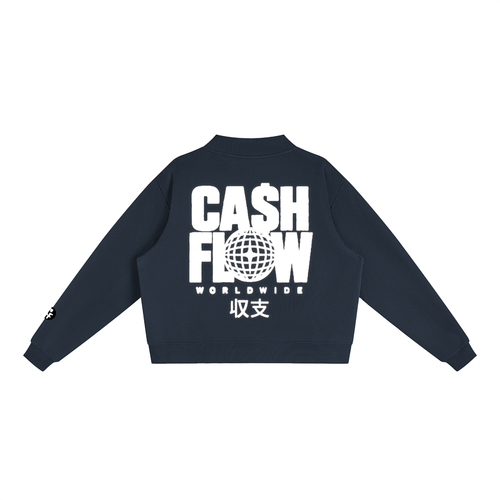 "CashFlow Worldwide" Essential Fleece Neck Crew Sweatshirt