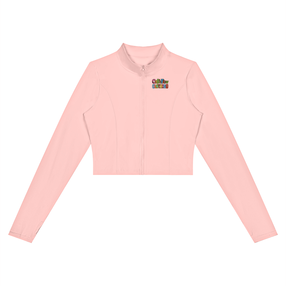 CashFlow "Skool Kidz" Women’s Crop Yoga Sports Jacket