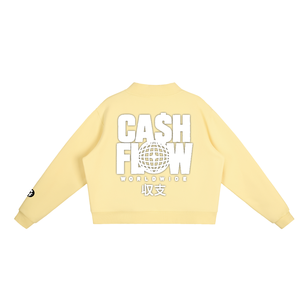 "CashFlow Worldwide" Essential Fleece Neck Crew Sweatshirt