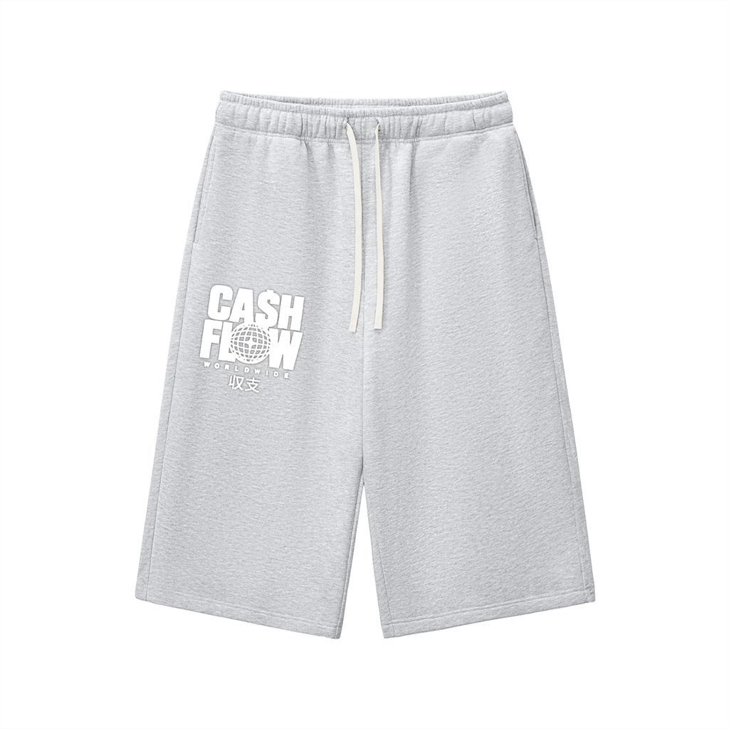 "CashFlow WorldWide" Relaxed Drawstring Three-quarter Sweats