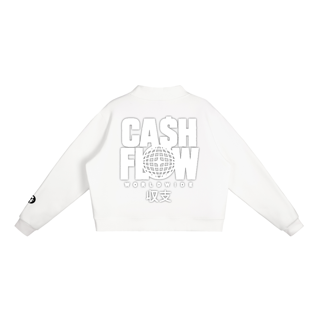 "CashFlow Worldwide" Essential Fleece Neck Crew Sweatshirt