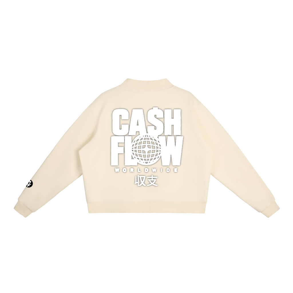 "CashFlow Worldwide" Essential Fleece Neck Crew Sweatshirt