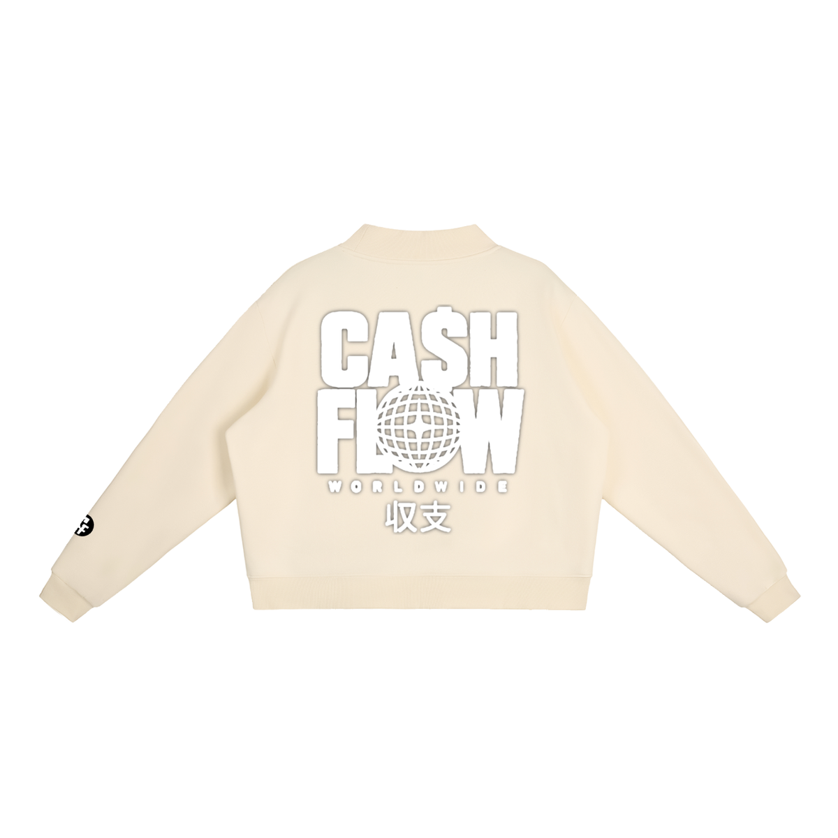 "CashFlow Worldwide" Essential Fleece Neck Crew Sweatshirt