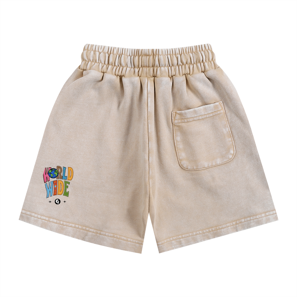 CashFlow Kids "Skool Kidz" Snow Washed Shorts