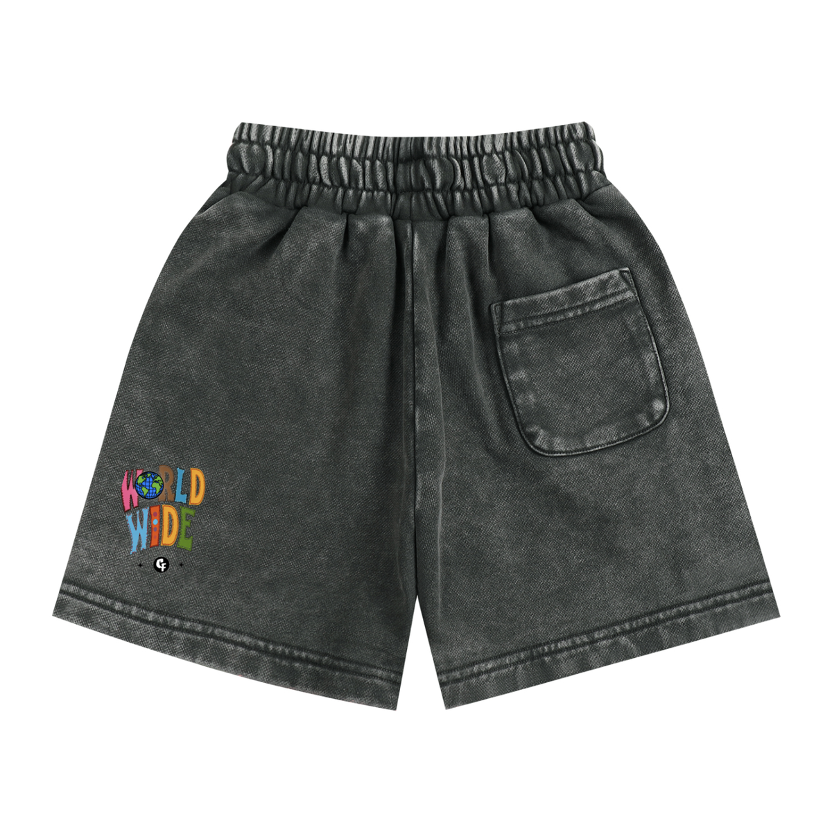 CashFlow Kids "Skool Kidz" Snow Washed Shorts
