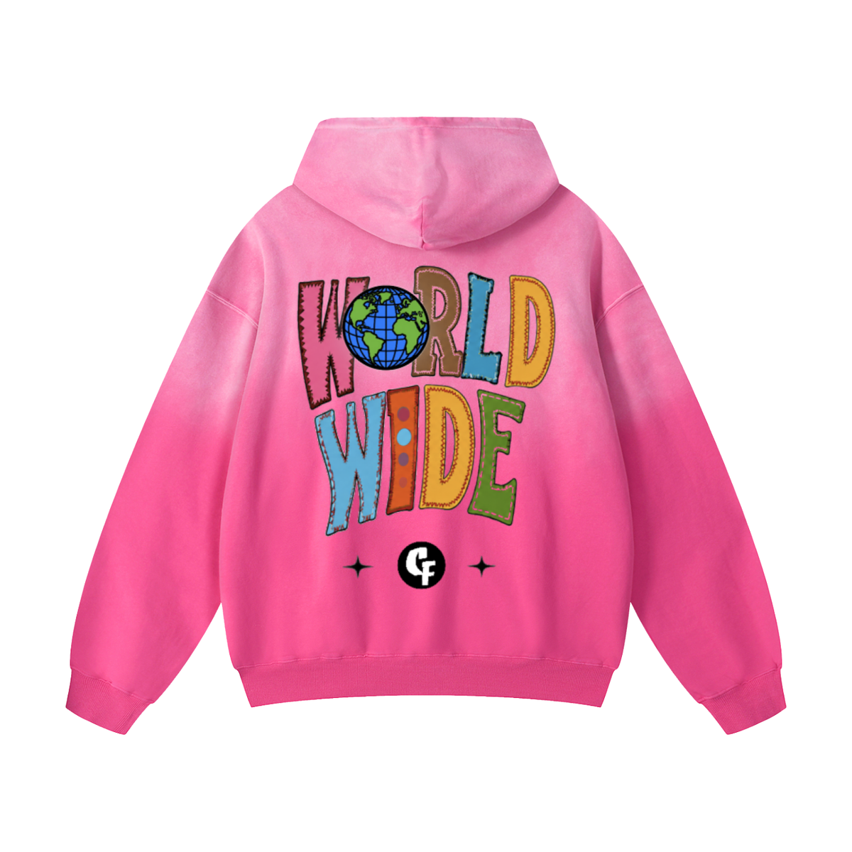 "Skool Kidz" Heavyweight Sunfade Oversized Pullover Hoodie