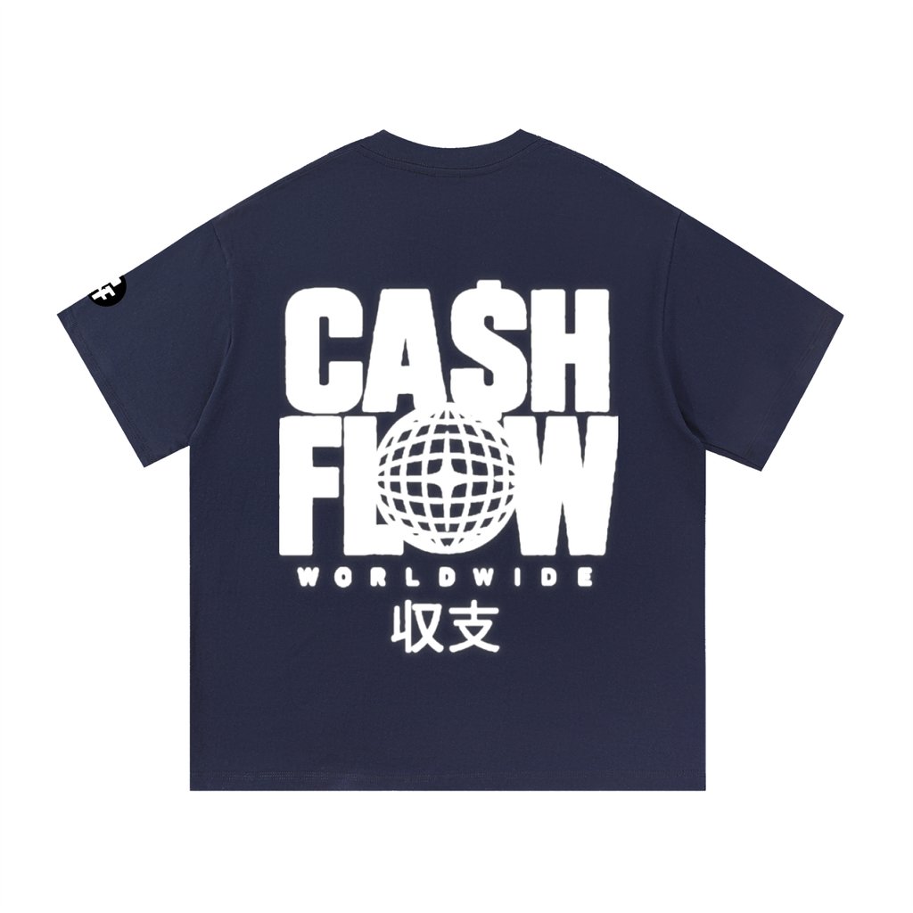 "CashFlow Worldwide" Essential Cotton T-Shirt