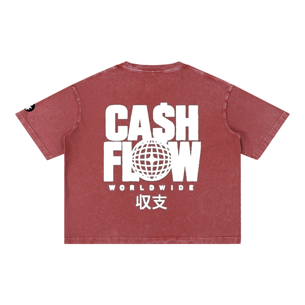 "CashFlow Worldwide"  Acid Wash T-Shirt