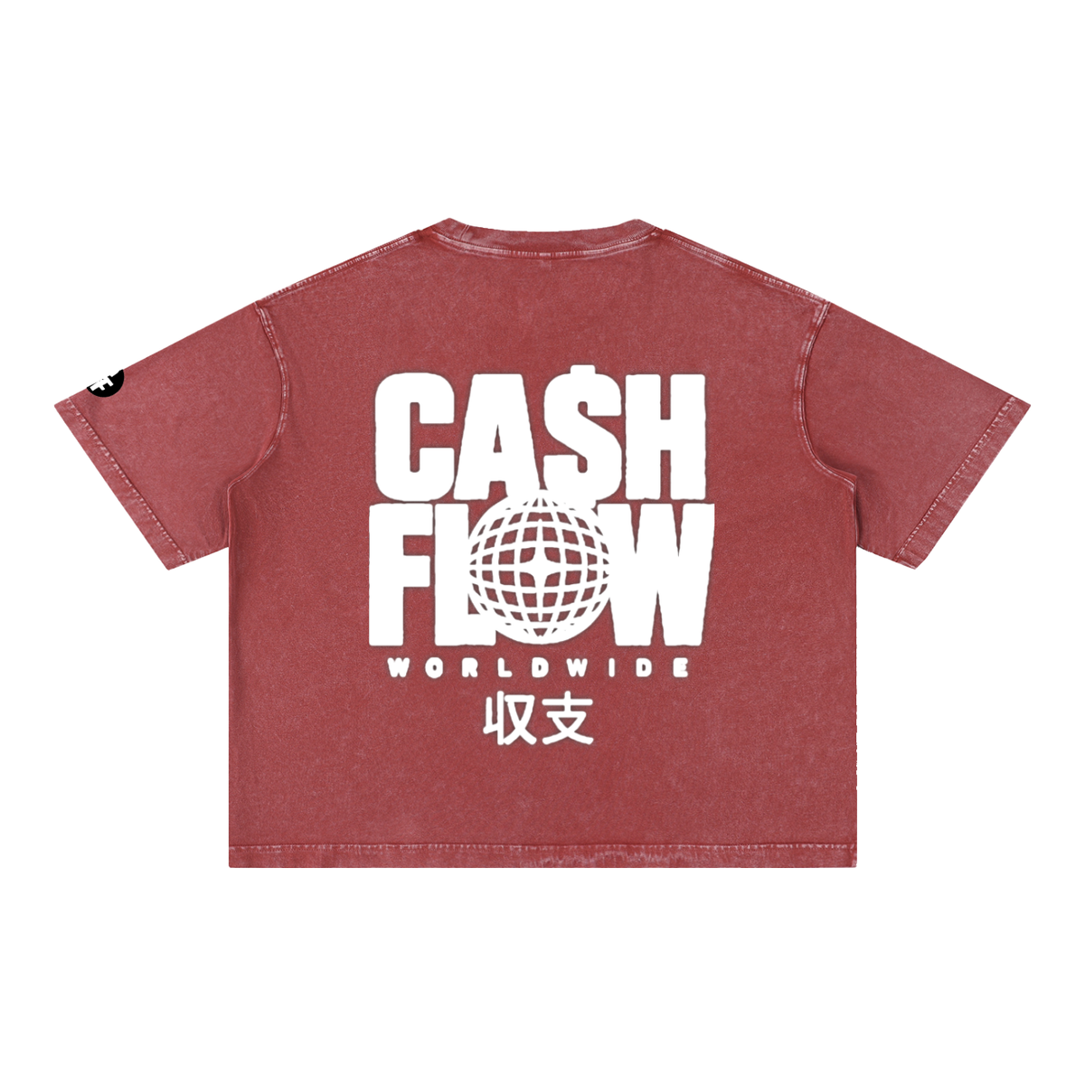 "CashFlow Worldwide"  Acid Wash T-Shirt