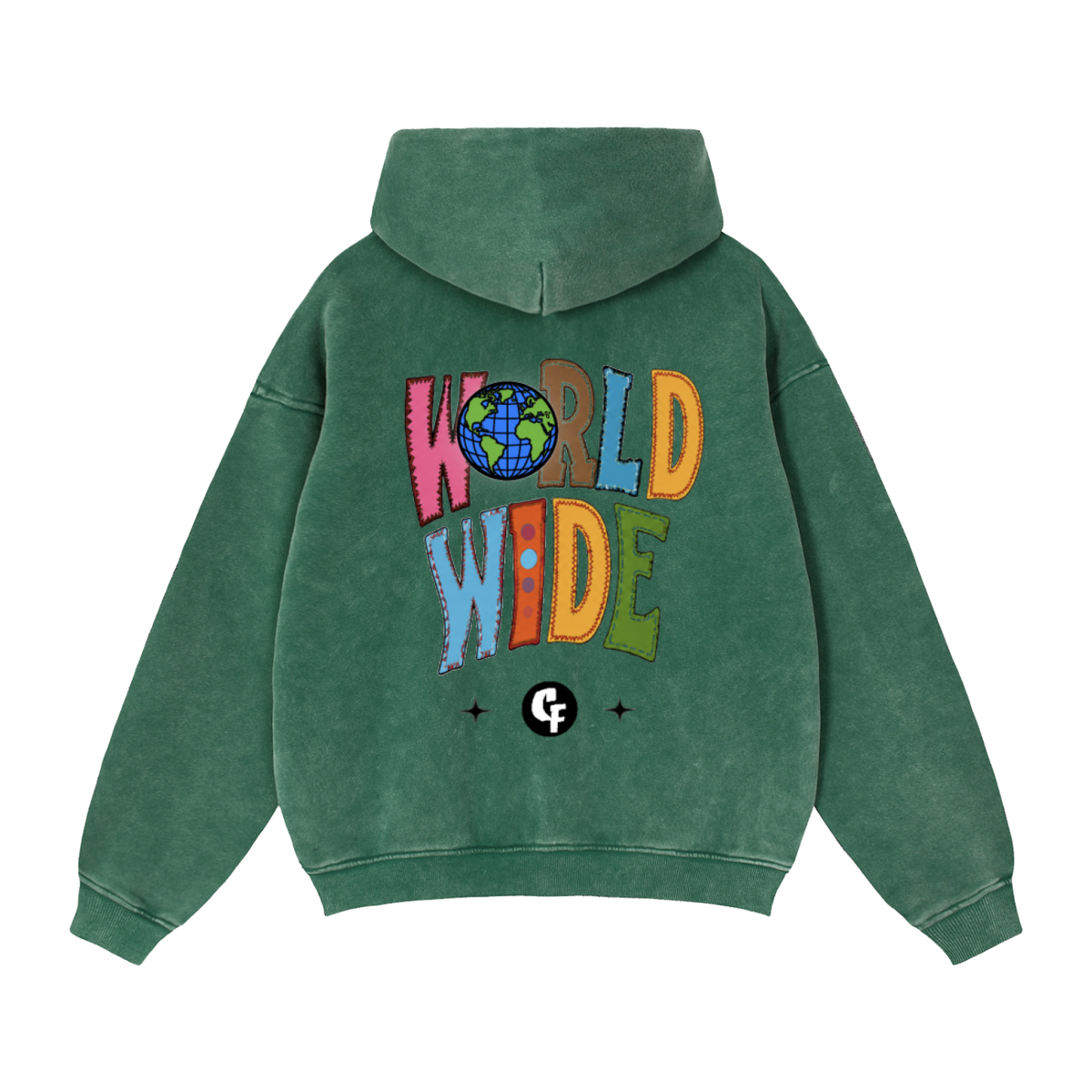 "Skool Kidz" Sun Washed Zip Hoodie