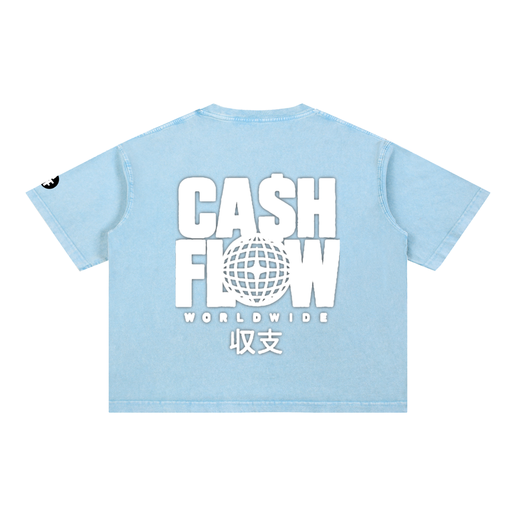 "CashFlow Worldwide"  Acid Wash T-Shirt