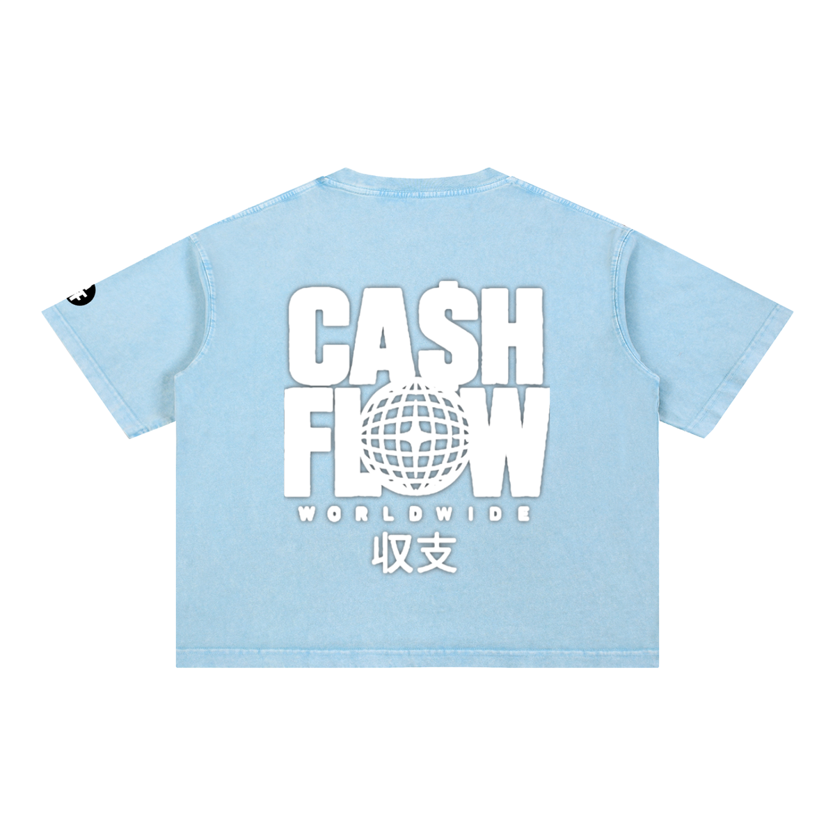 "CashFlow Worldwide"  Acid Wash T-Shirt