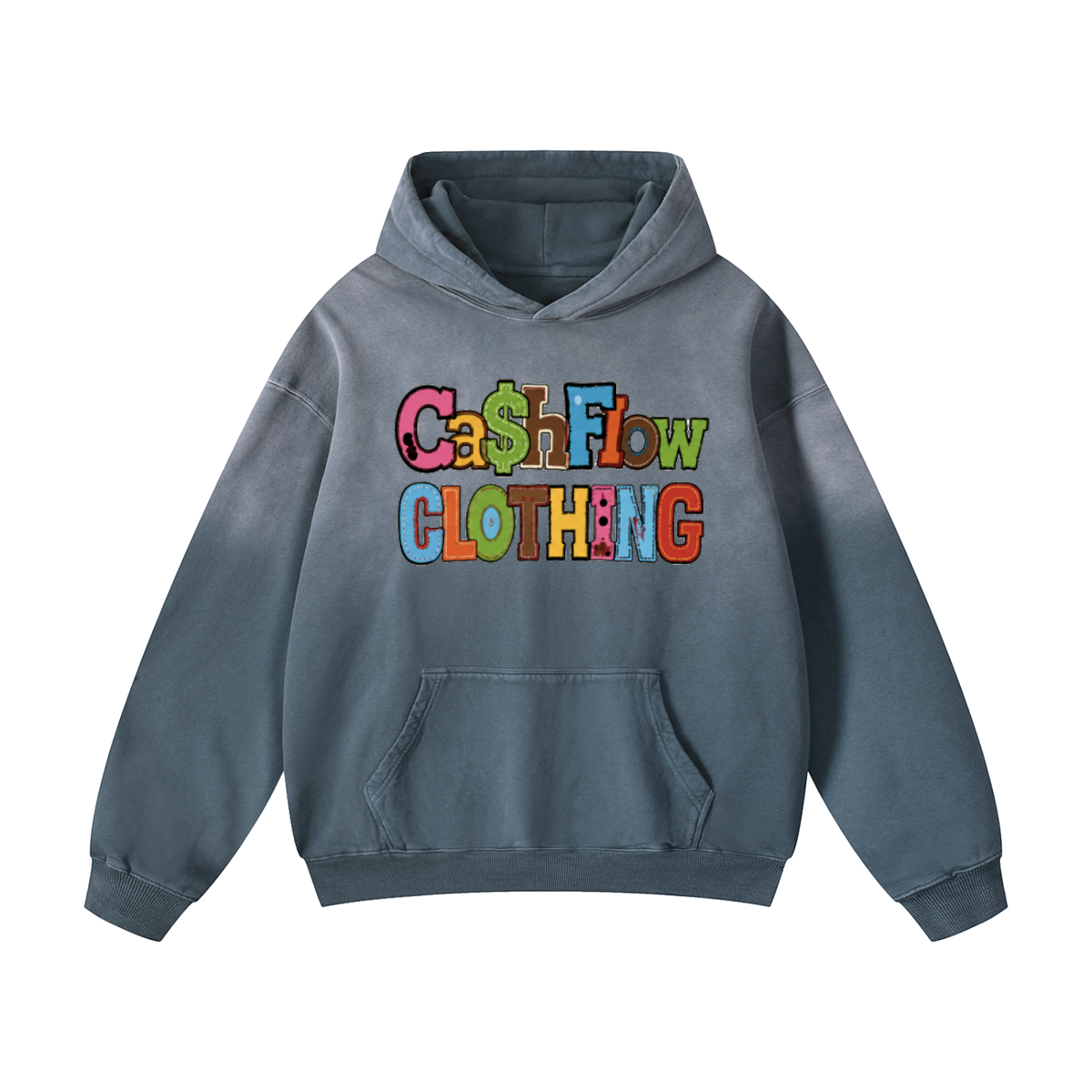 "Skool Kidz" Heavyweight Sunfade Oversized Pullover Hoodie