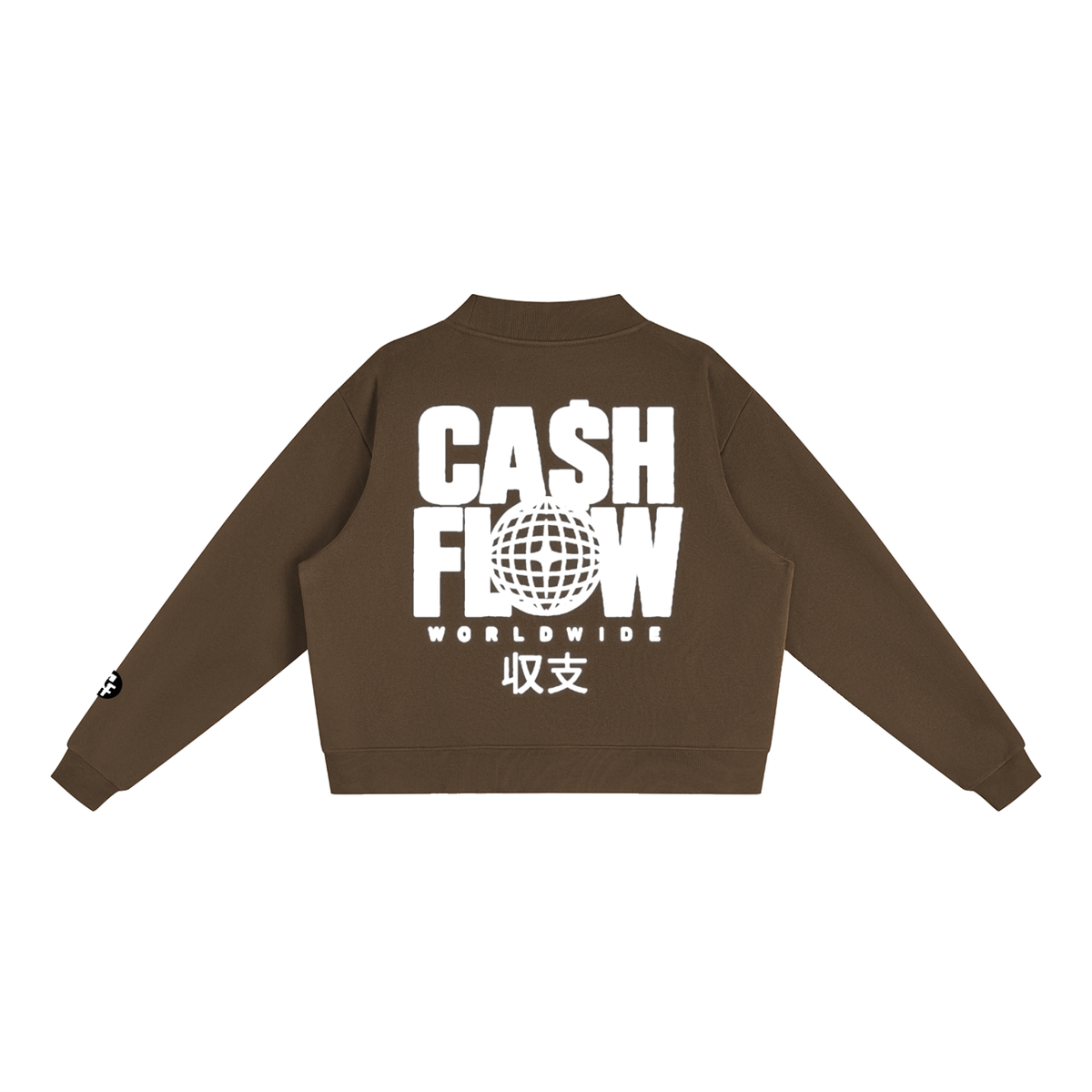 "CashFlow Worldwide" Essential Fleece Neck Crew Sweatshirt