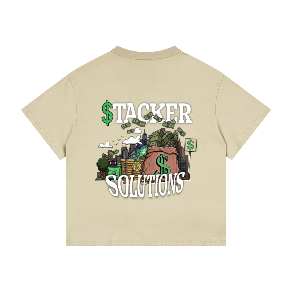 CashFlow Kids "Stacker Solutions" Kid's Loose Fit Drop Shoulder T-Shirt