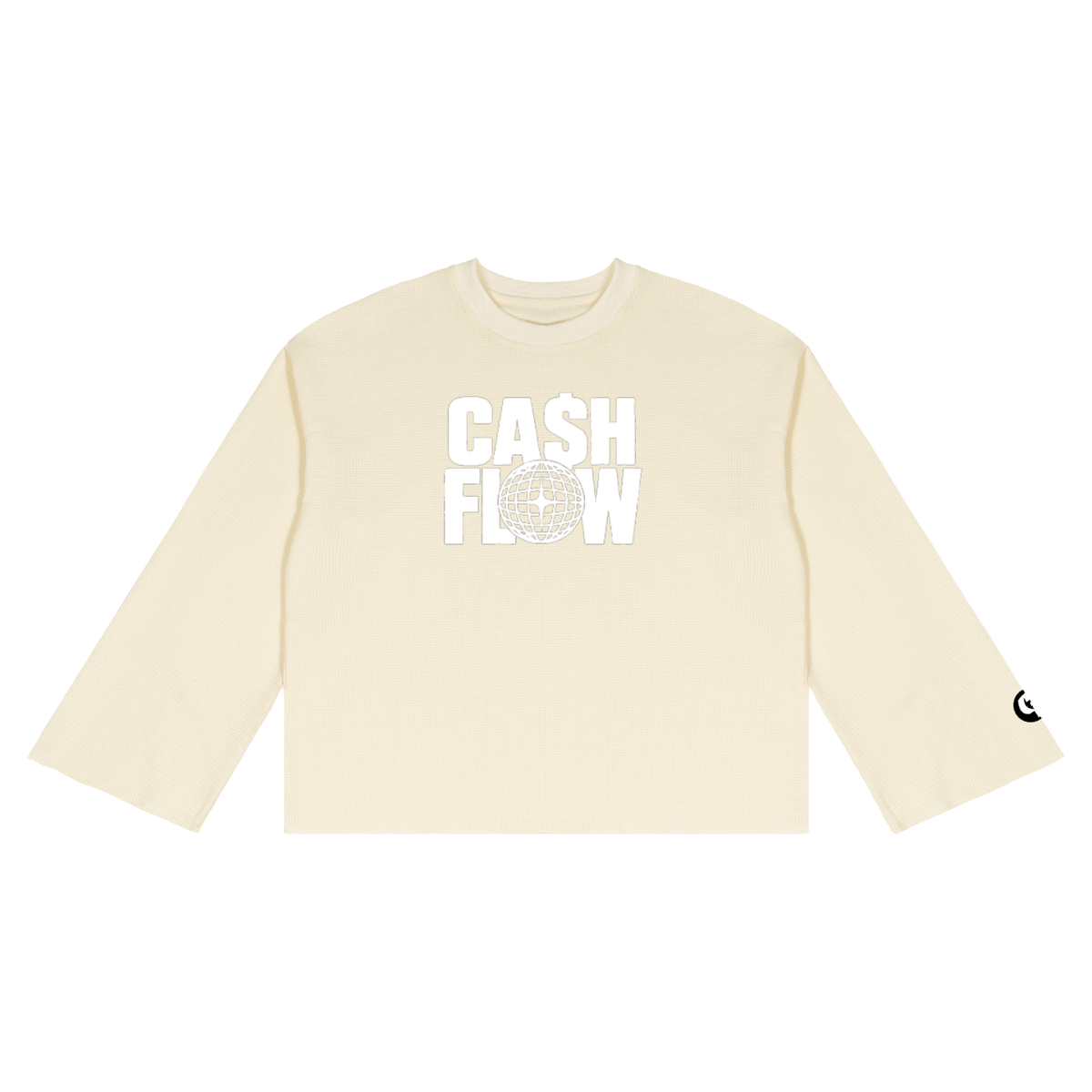 "CashFlow Worldwide" Unisex Waffle Raw Edge Shirt