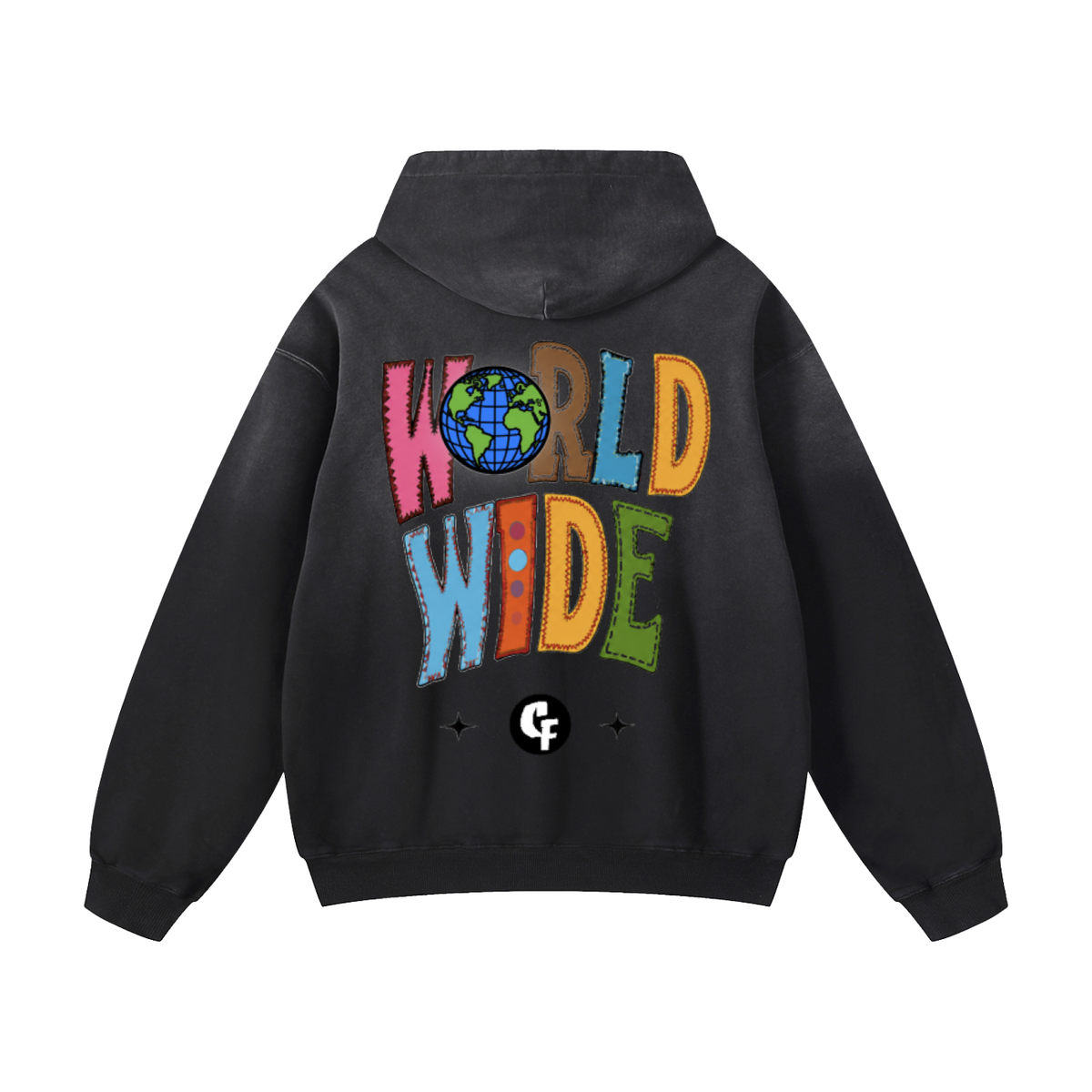 "Skool Kidz" Heavyweight Sunfade Oversized Pullover Hoodie