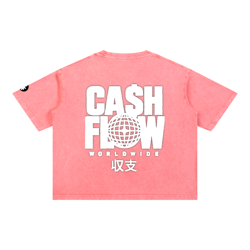 "CashFlow Worldwide"  Acid Wash T-Shirt