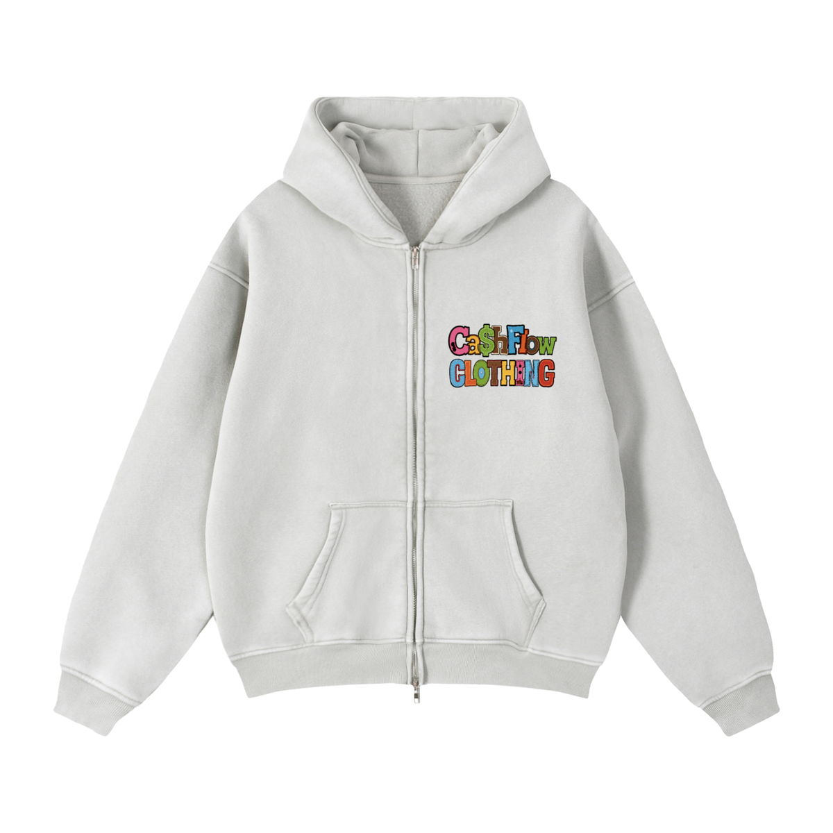 "Skool Kidz" Sun Washed Zip Hoodie