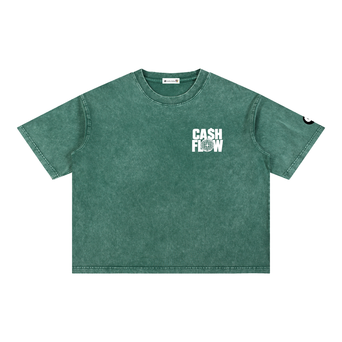 "CashFlow Worldwide"  Acid Wash T-Shirt