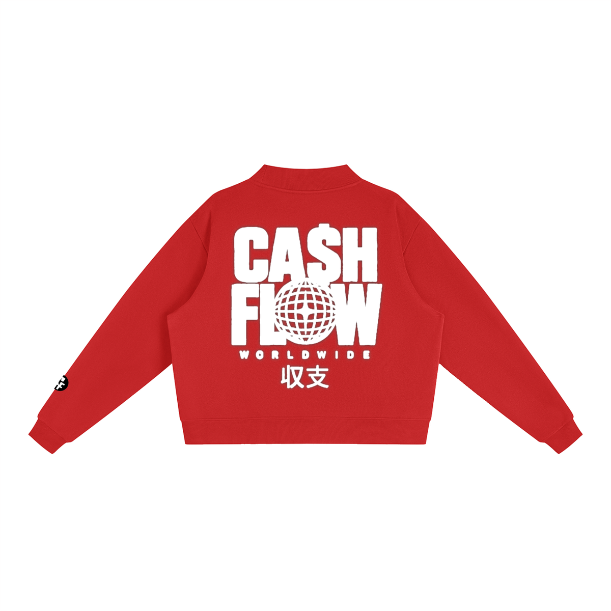 "CashFlow Worldwide" Essential Fleece Neck Crew Sweatshirt