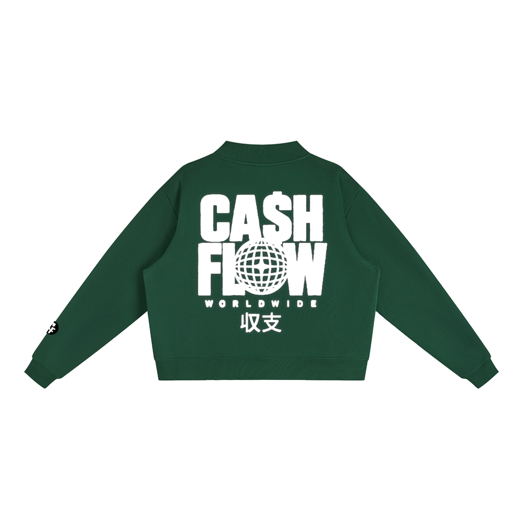 "CashFlow Worldwide" Essential Fleece Neck Crew Sweatshirt