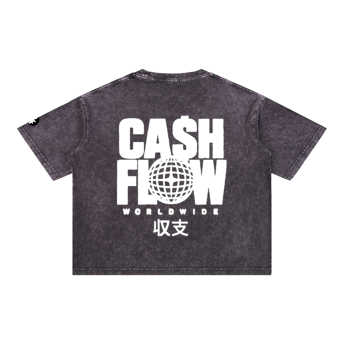 "CashFlow Worldwide"  Acid Wash T-Shirt