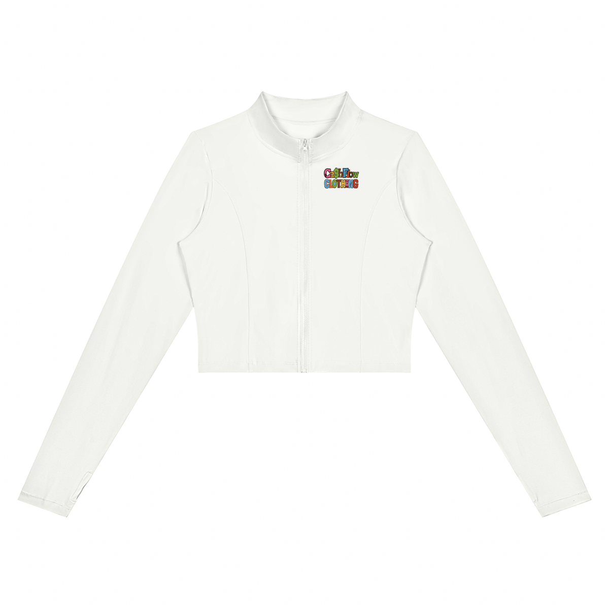 CashFlow "Skool Kidz" Women’s Crop Yoga Sports Jacket