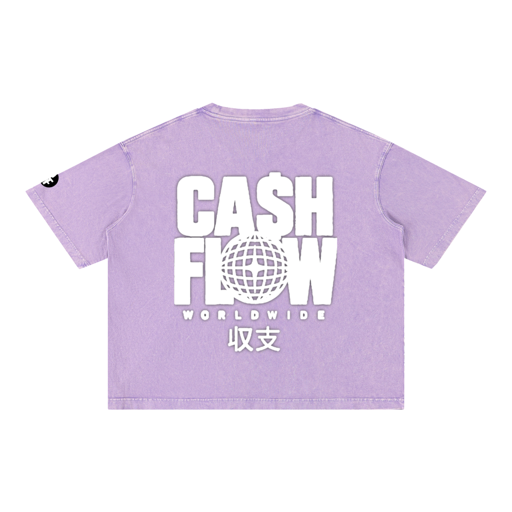 "CashFlow Worldwide"  Acid Wash T-Shirt