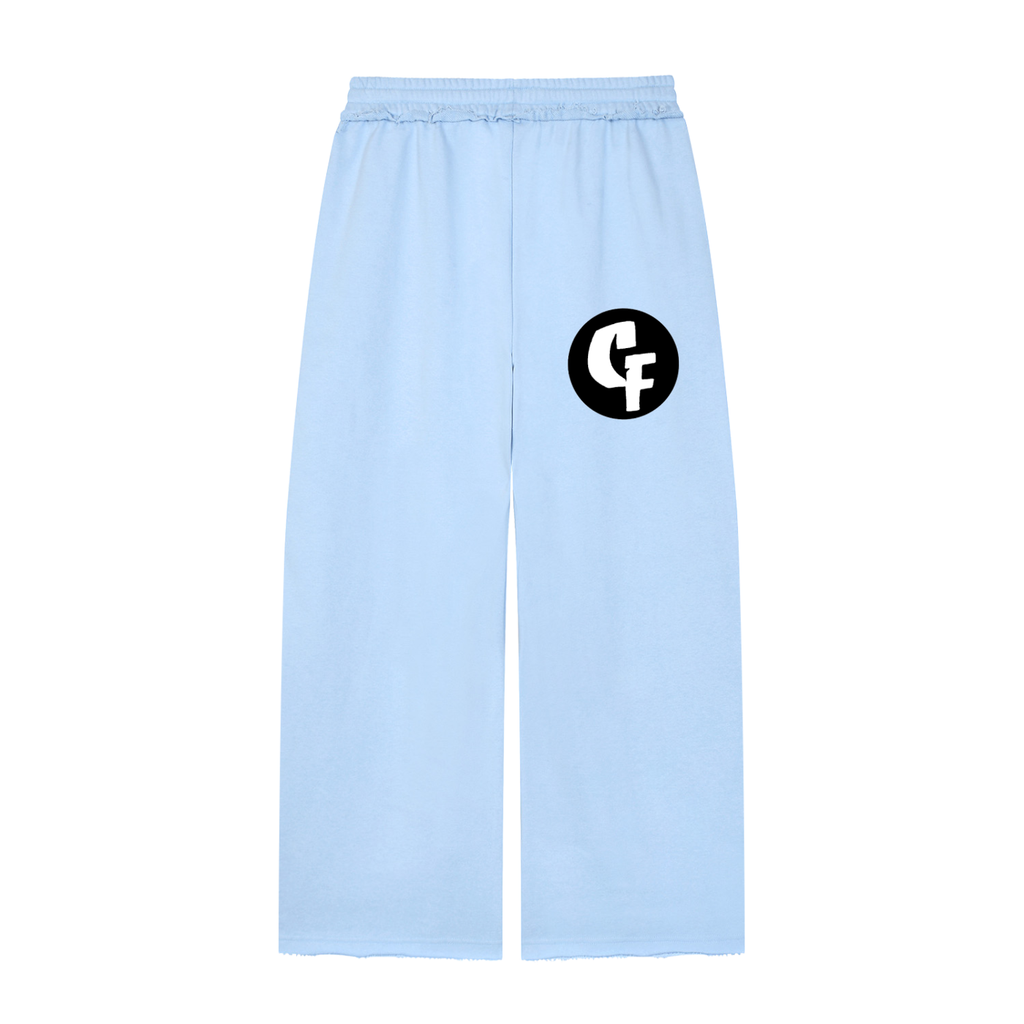 "CashFlow Worldwide" Women’s Wide Leg Raw Edge Sweatpants
