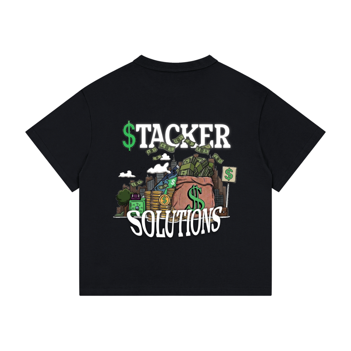 CashFlow Kids "Stacker Solutions" Kid's Loose Fit Drop Shoulder T-Shirt