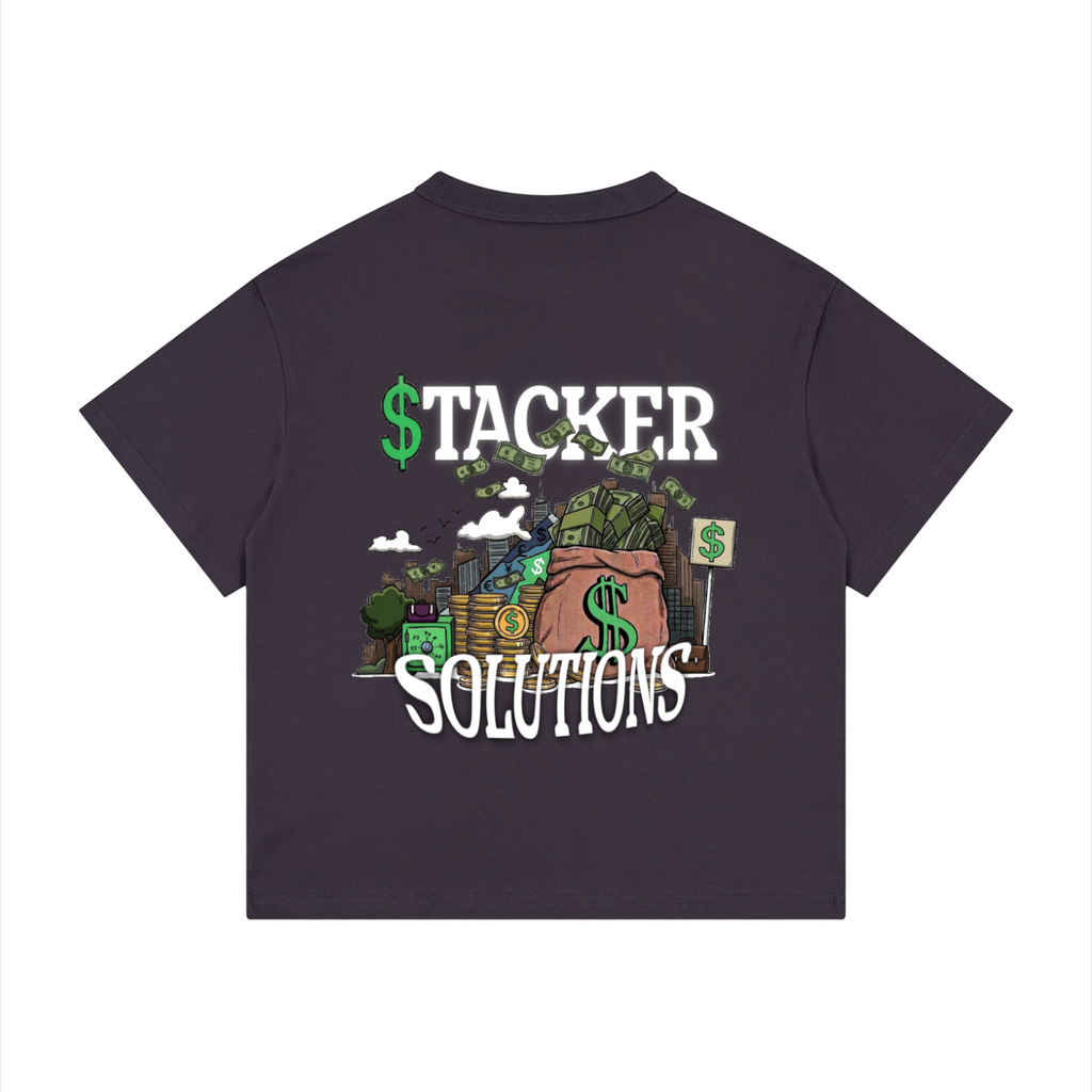 CashFlow Kids "Stacker Solutions" Kid's Loose Fit Drop Shoulder T-Shirt