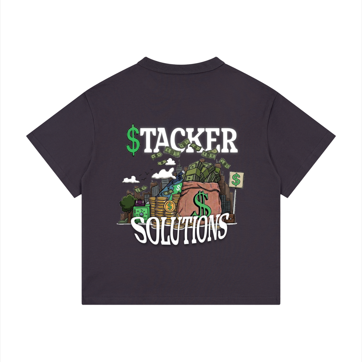 CashFlow Kids "Stacker Solutions" Kid's Loose Fit Drop Shoulder T-Shirt