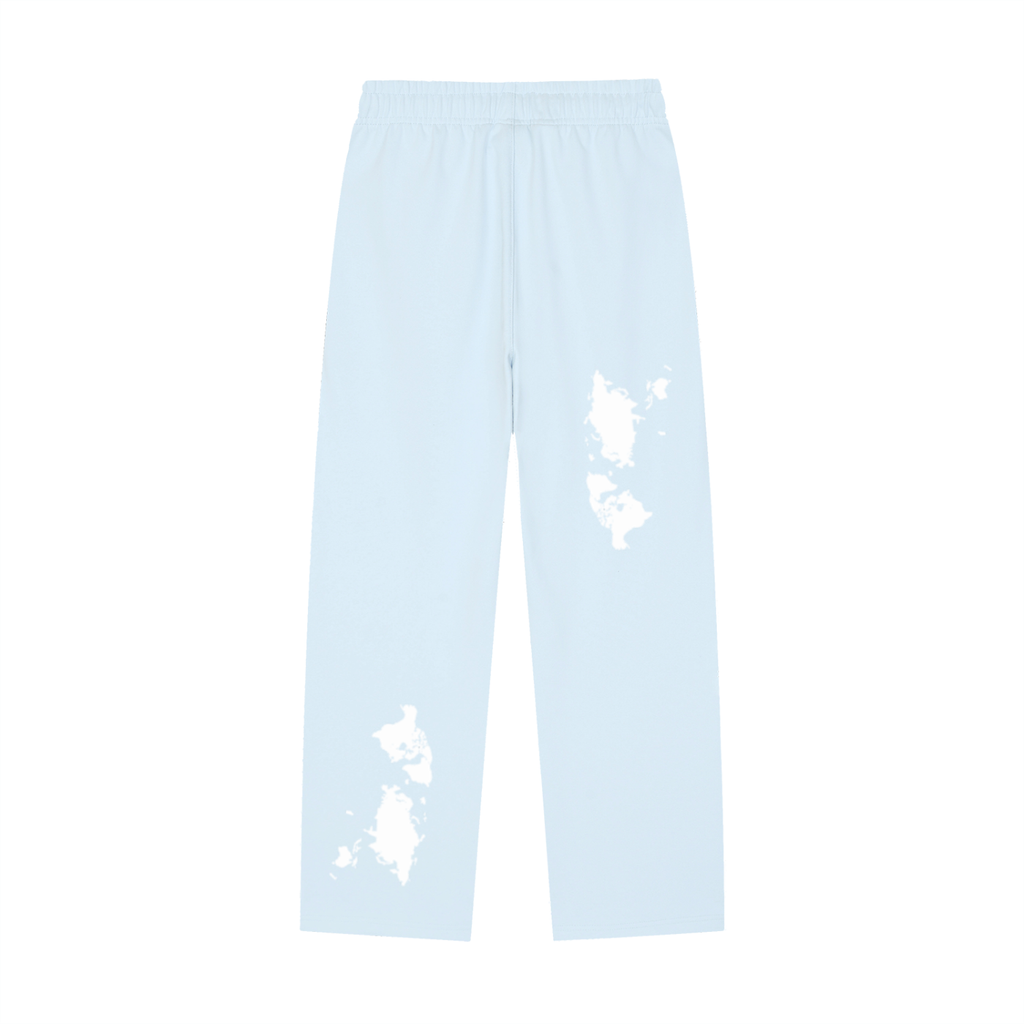 "CashFlow WorldWide" Solid Color Straight-Leg Sweatpants