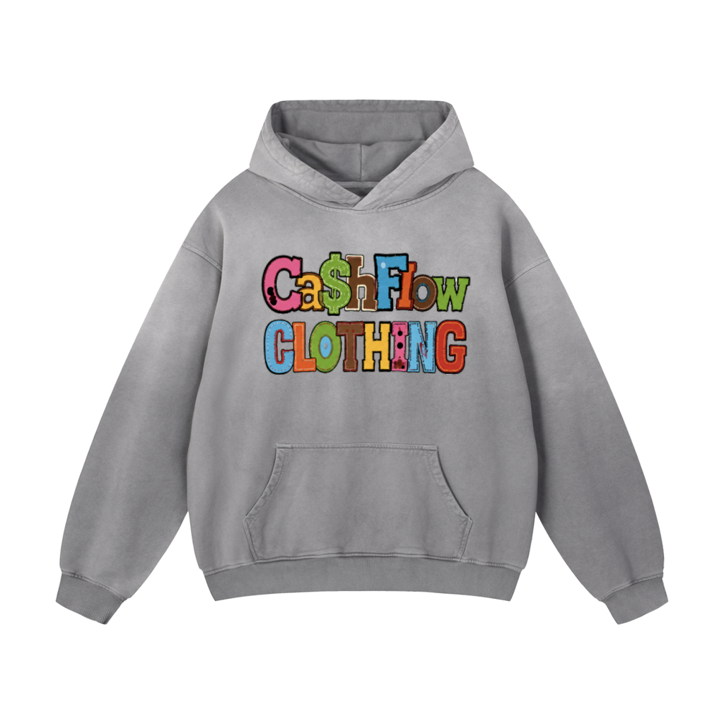 "Skool Kidz" Heavyweight Sunfade Oversized Pullover Hoodie