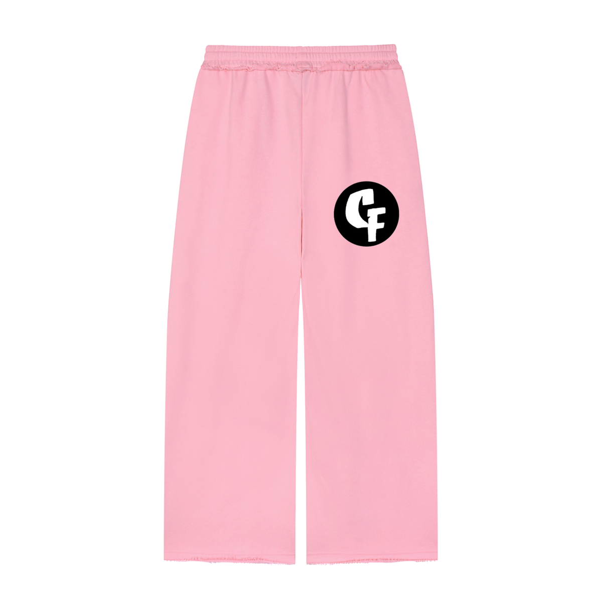 "CashFlow Worldwide" Women’s Wide Leg Raw Edge Sweatpants