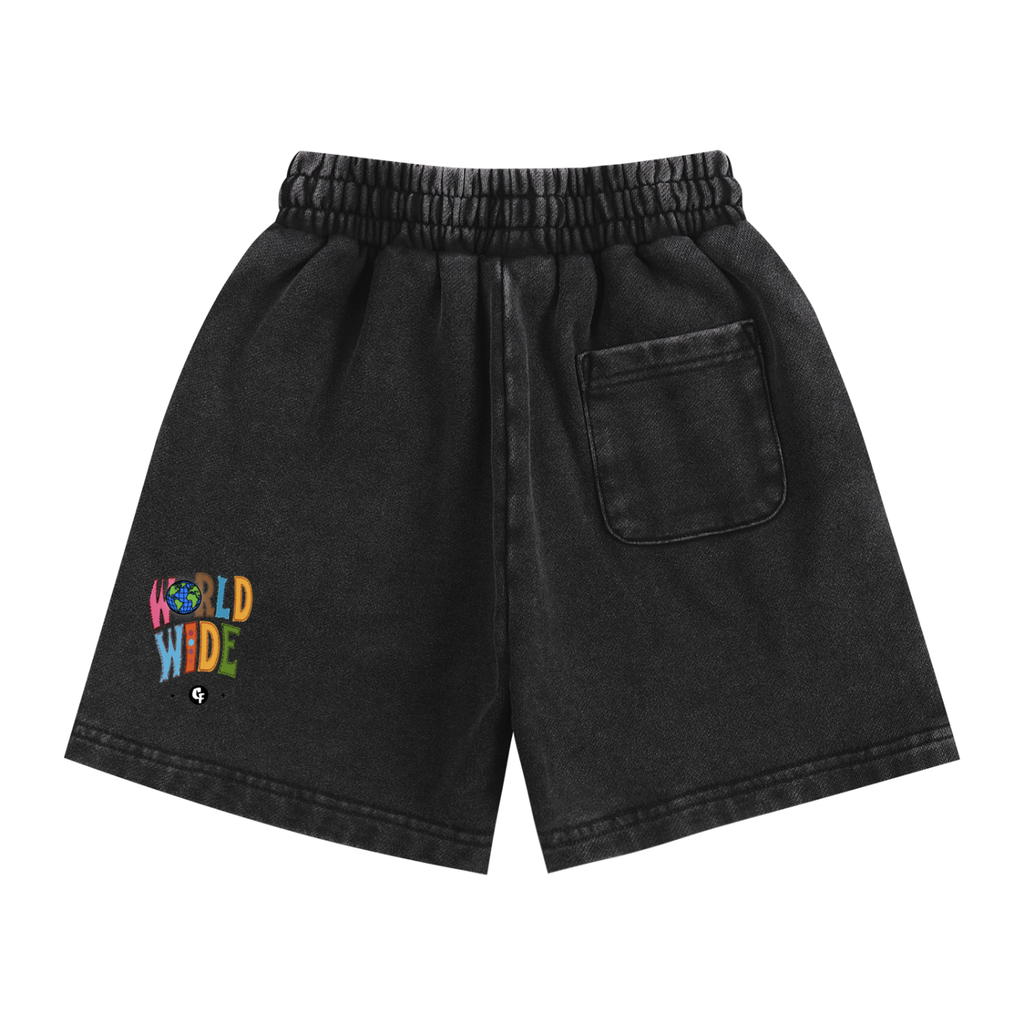 CashFlow Kids "Skool Kidz" Snow Washed Shorts