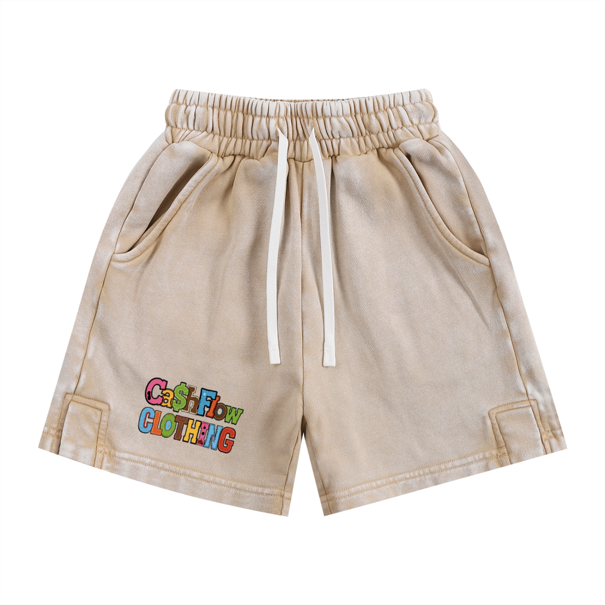 CashFlow Kids "Skool Kidz" Snow Washed Shorts