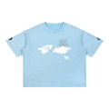 "Worldwide Stacking" Mineral Wash Boxy Cotton T-Shirt