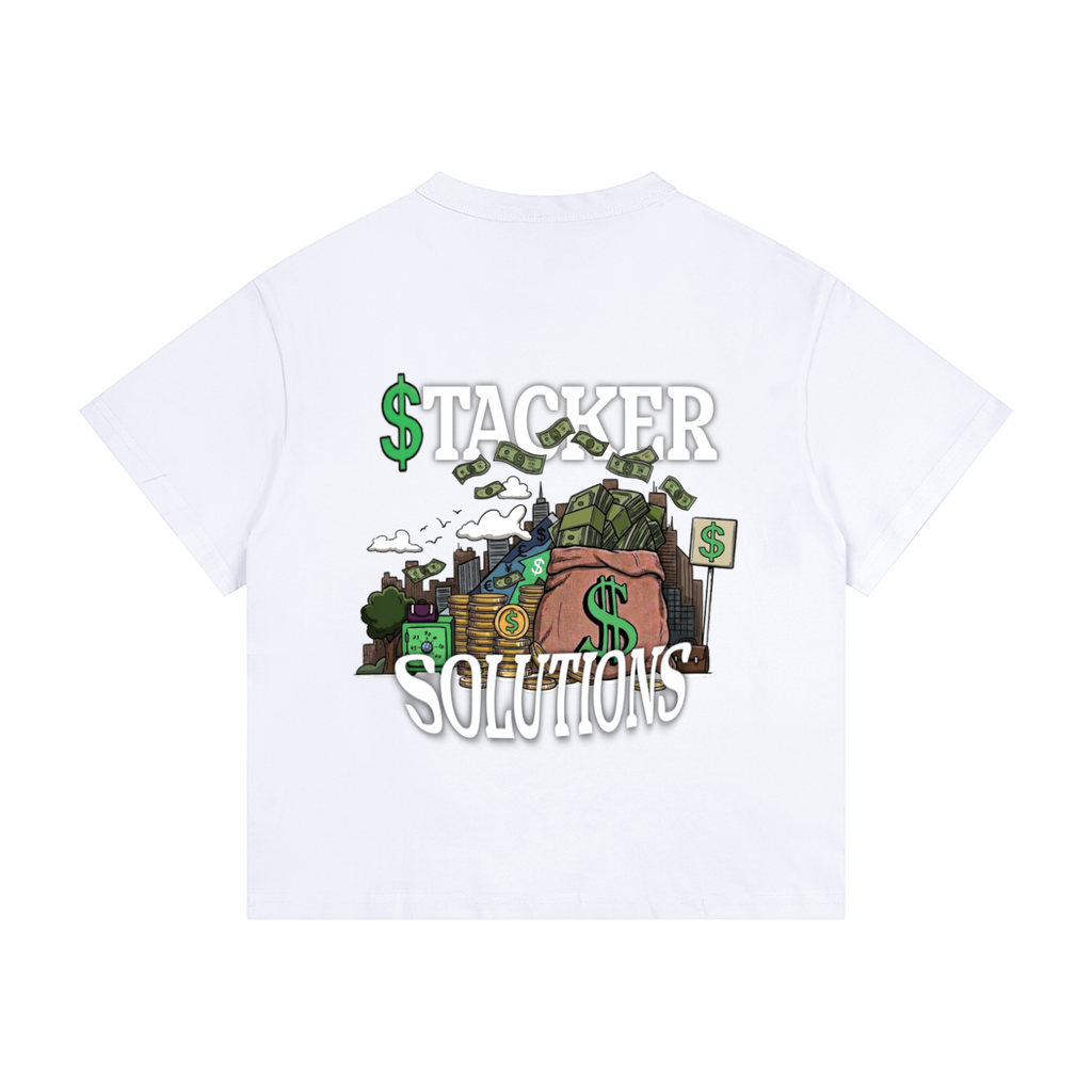 CashFlow Kids "Stacker Solutions" Kid's Loose Fit Drop Shoulder T-Shirt