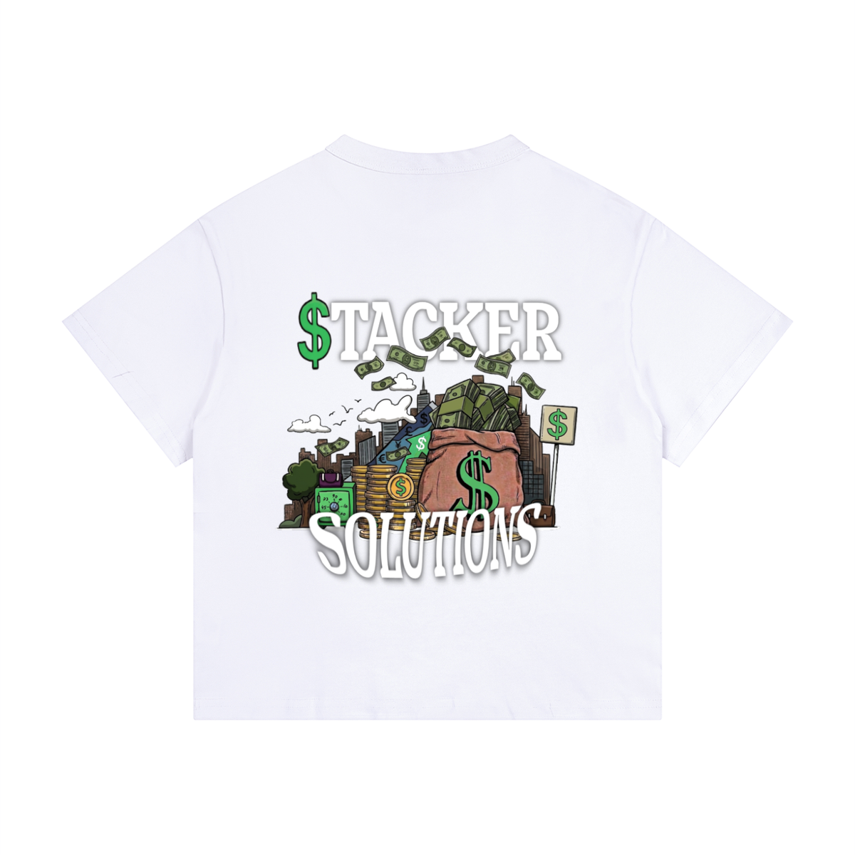 CashFlow Kids "Stacker Solutions" Kid's Loose Fit Drop Shoulder T-Shirt