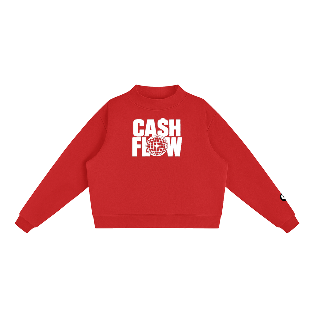"CashFlow Worldwide" Essential Fleece Neck Crew Sweatshirt