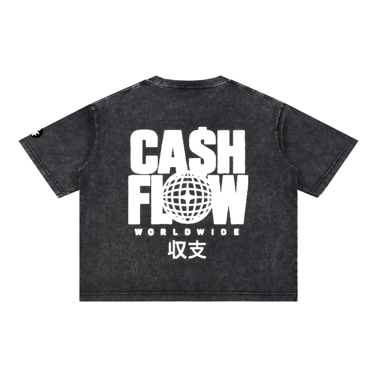 "CashFlow Worldwide"  Acid Wash T-Shirt