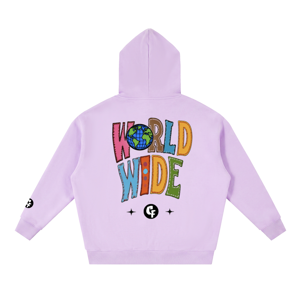 "Skool Kidz" Essential Oversized Fleece Boxy Zip Hoodie