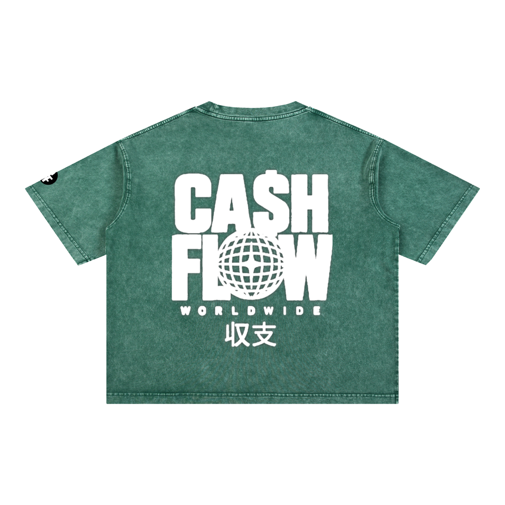 "CashFlow Worldwide"  Acid Wash T-Shirt