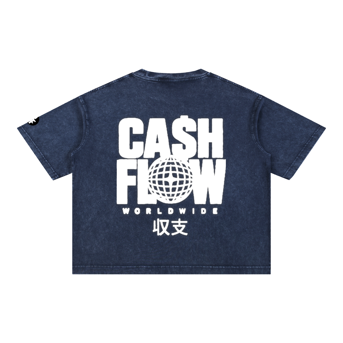 "CashFlow Worldwide"  Acid Wash T-Shirt