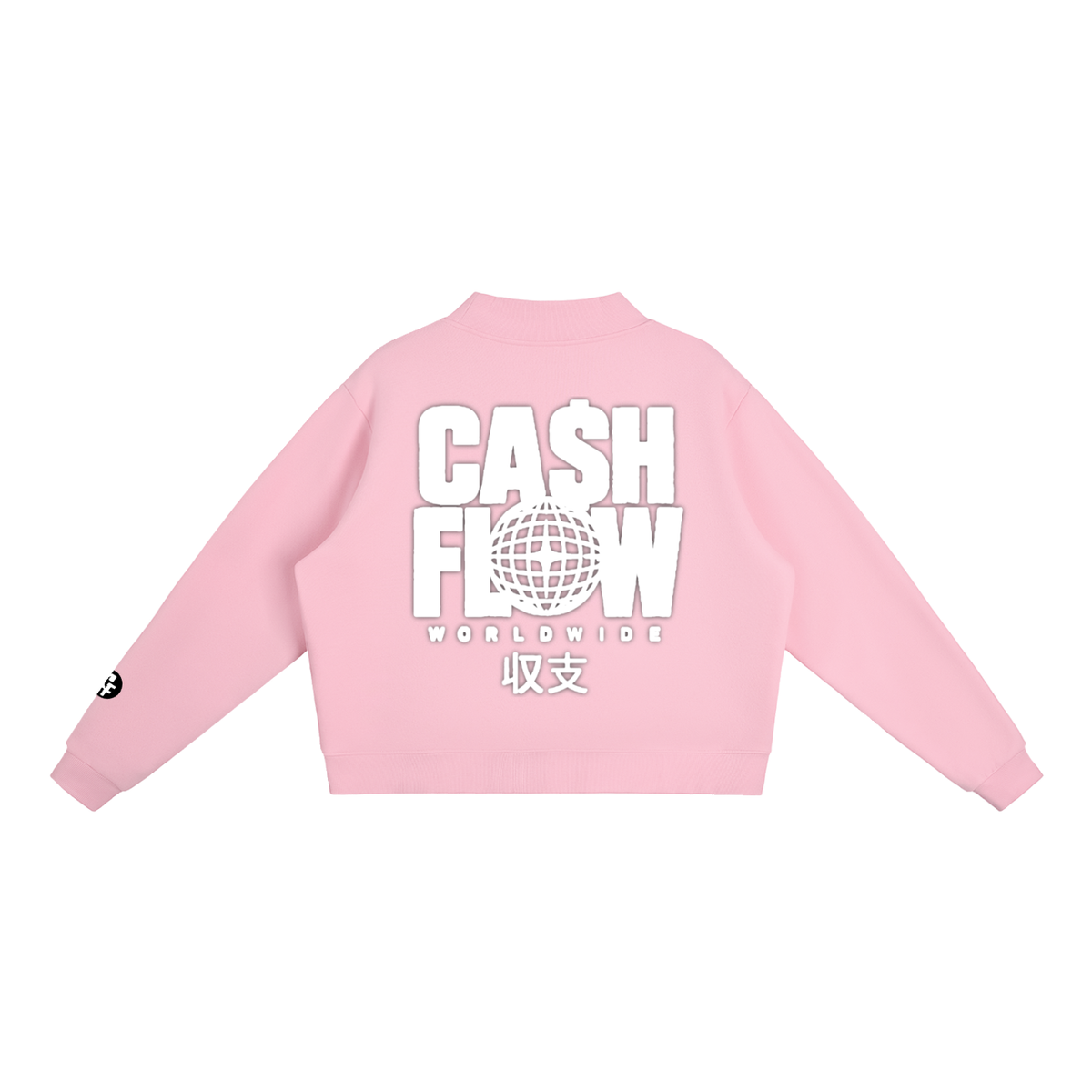 "CashFlow Worldwide" Essential Fleece Neck Crew Sweatshirt