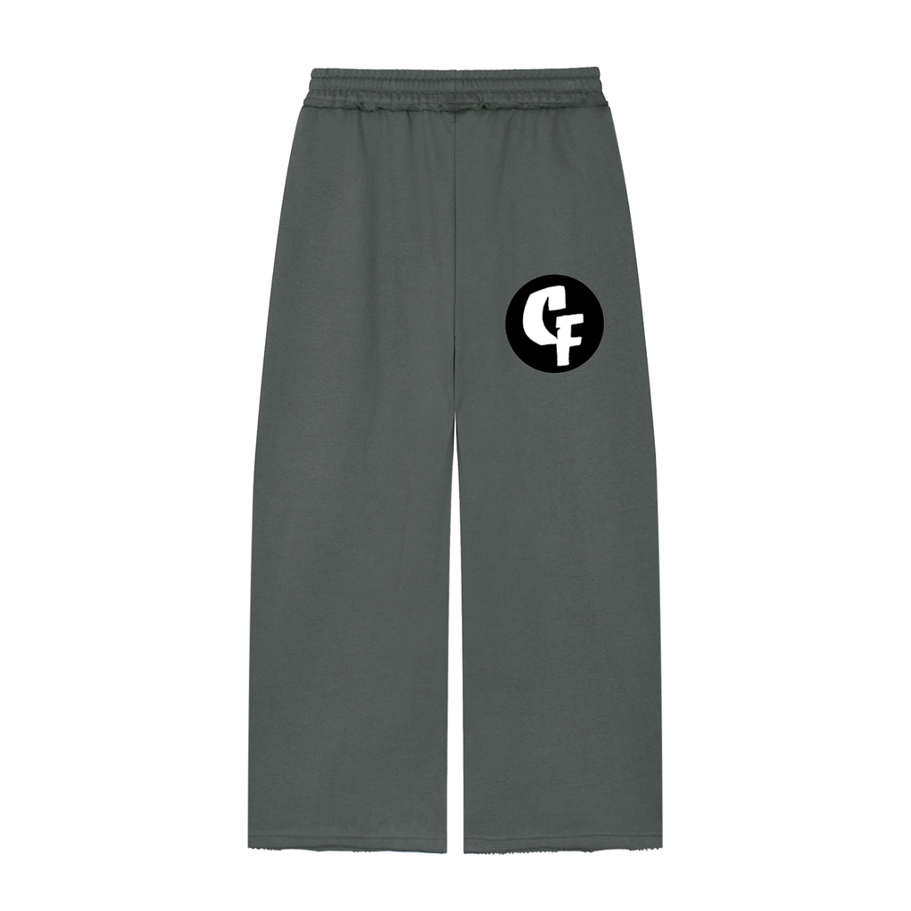 "CashFlow Worldwide" Women’s Wide Leg Raw Edge Sweatpants