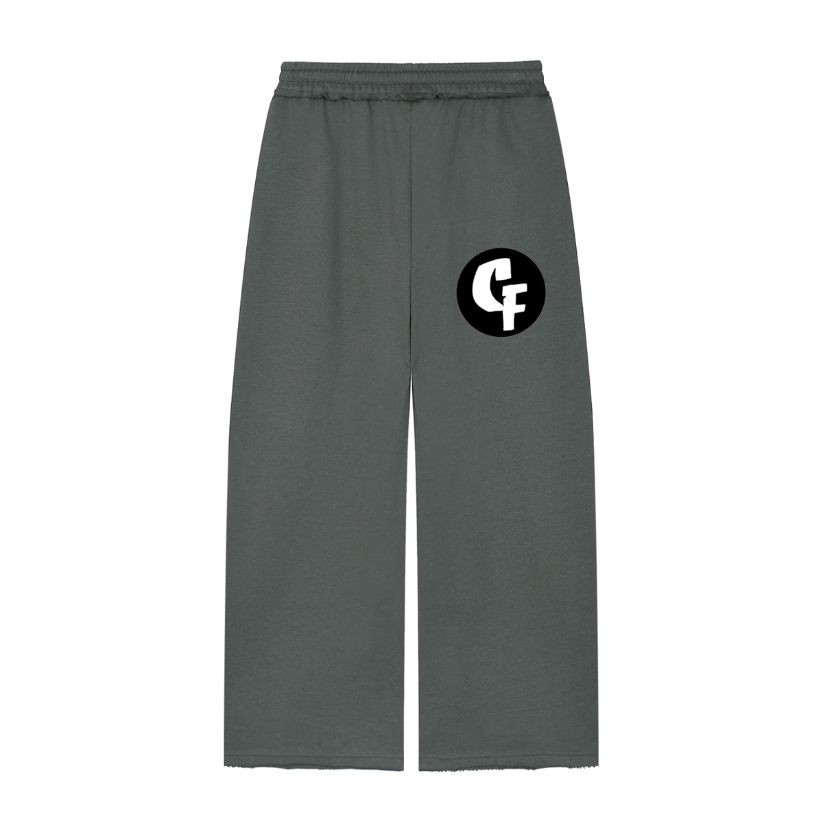 "CashFlow Worldwide" Women’s Wide Leg Raw Edge Sweatpants